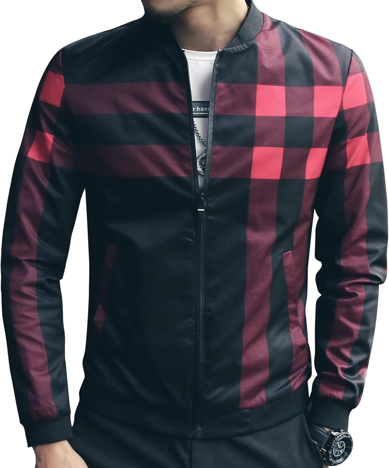 Checked Design Jacket