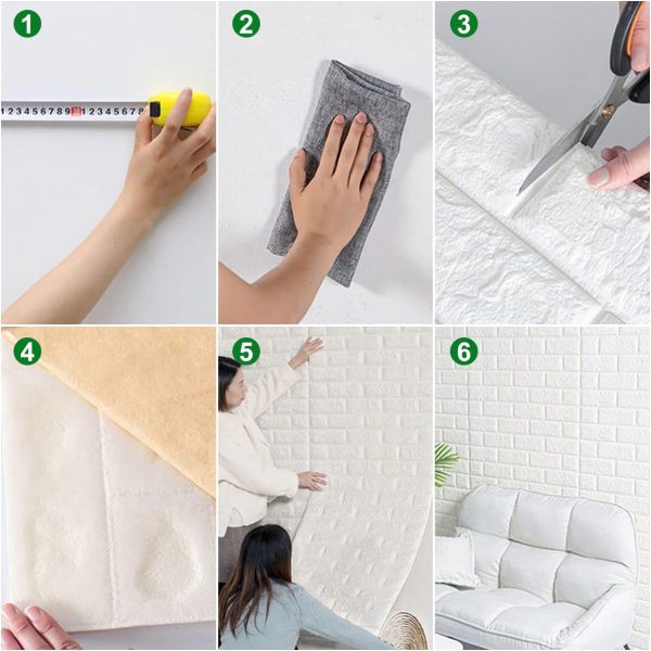 Bedroom Home Decor Waterproof Self Adhesive Living Room Wallpaper (Pack Of 1)