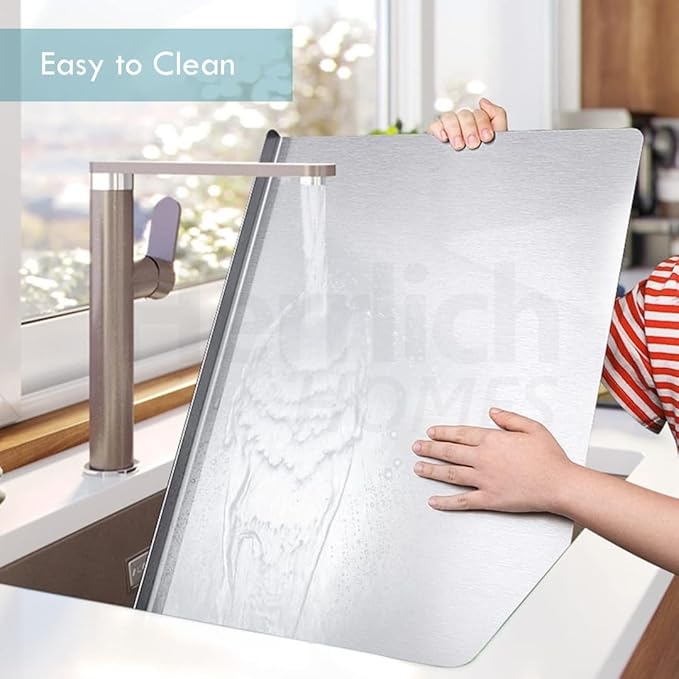 Stainless Steel Cutting Board! 🔪✨   Durable, hygienic, and easy to clean—perfect for all your chopping needs. A must-have for any chef! - Size: 41x33Cm