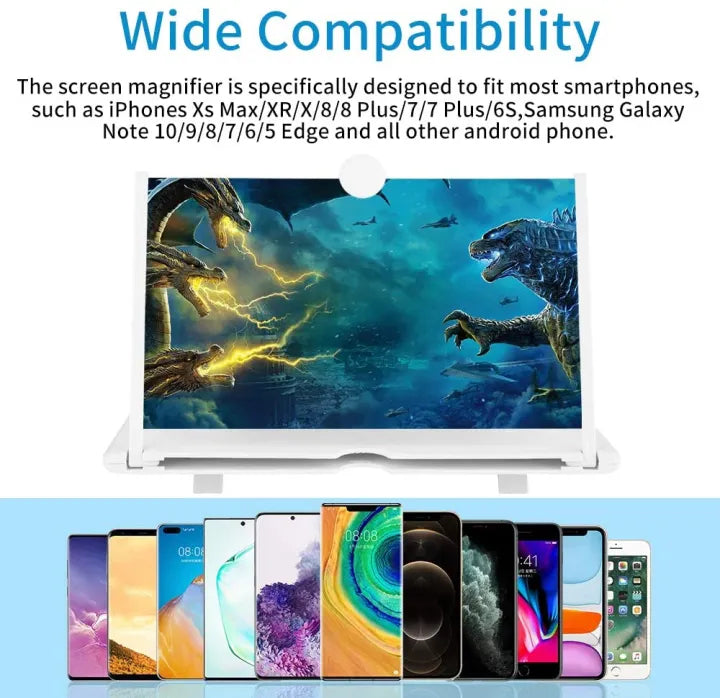 Enlarged Mobile Screen Amplifier Large Screen Eyes Protection (Random color)