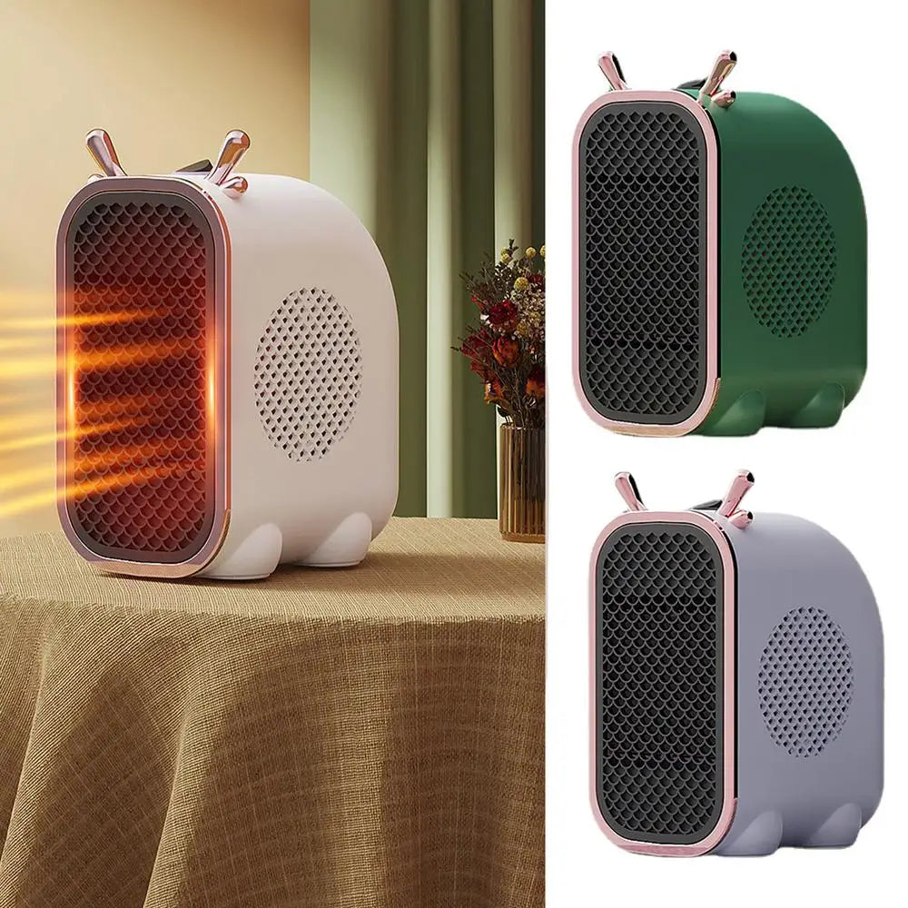 Zodiac Dragon Mini Portable Electric Desk Air Heater for Room, Small Tabletop Fan - 800W (Random color)