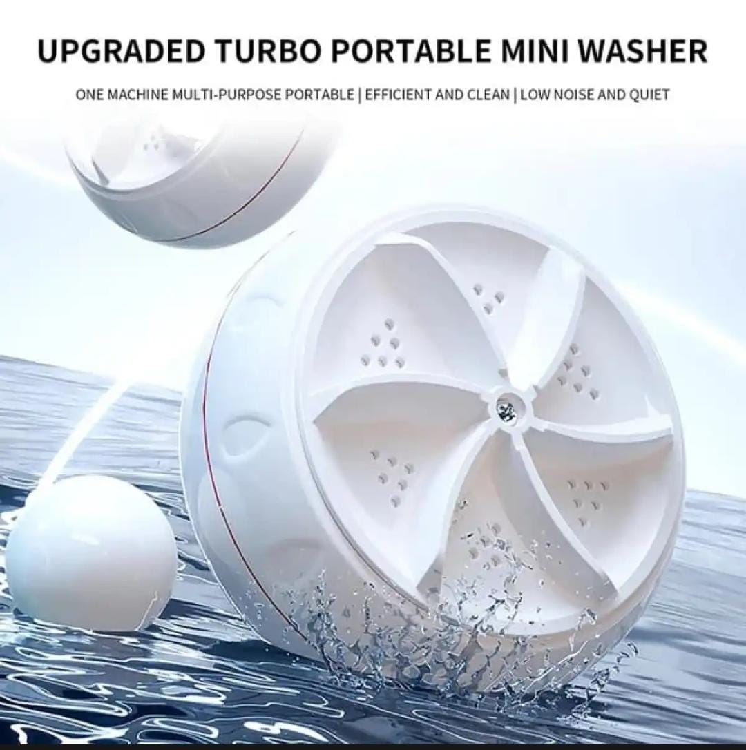 Ultrasonic Rotating Turbine Washing Machine for Socks Underwear Dishes Clothes
