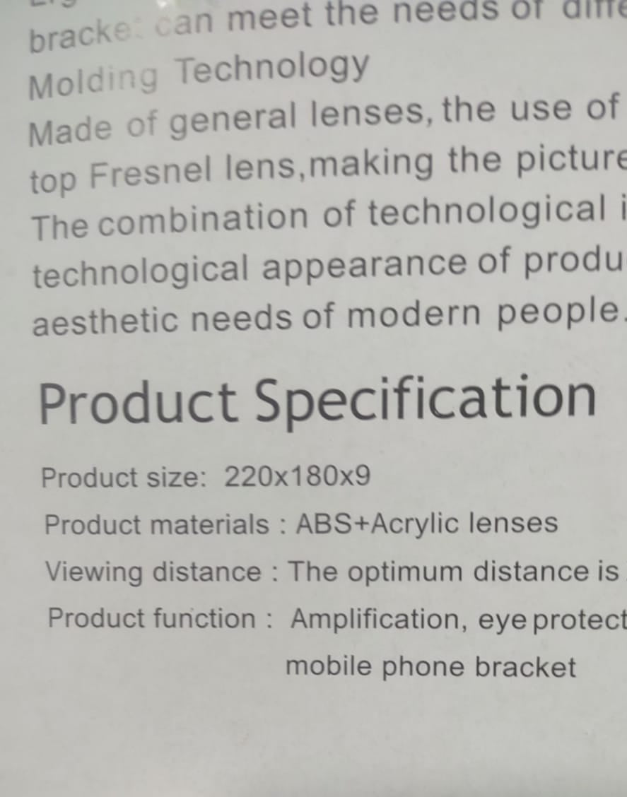 Enlarged Mobile Screen Amplifier Large Screen Eyes Protection (Random color)