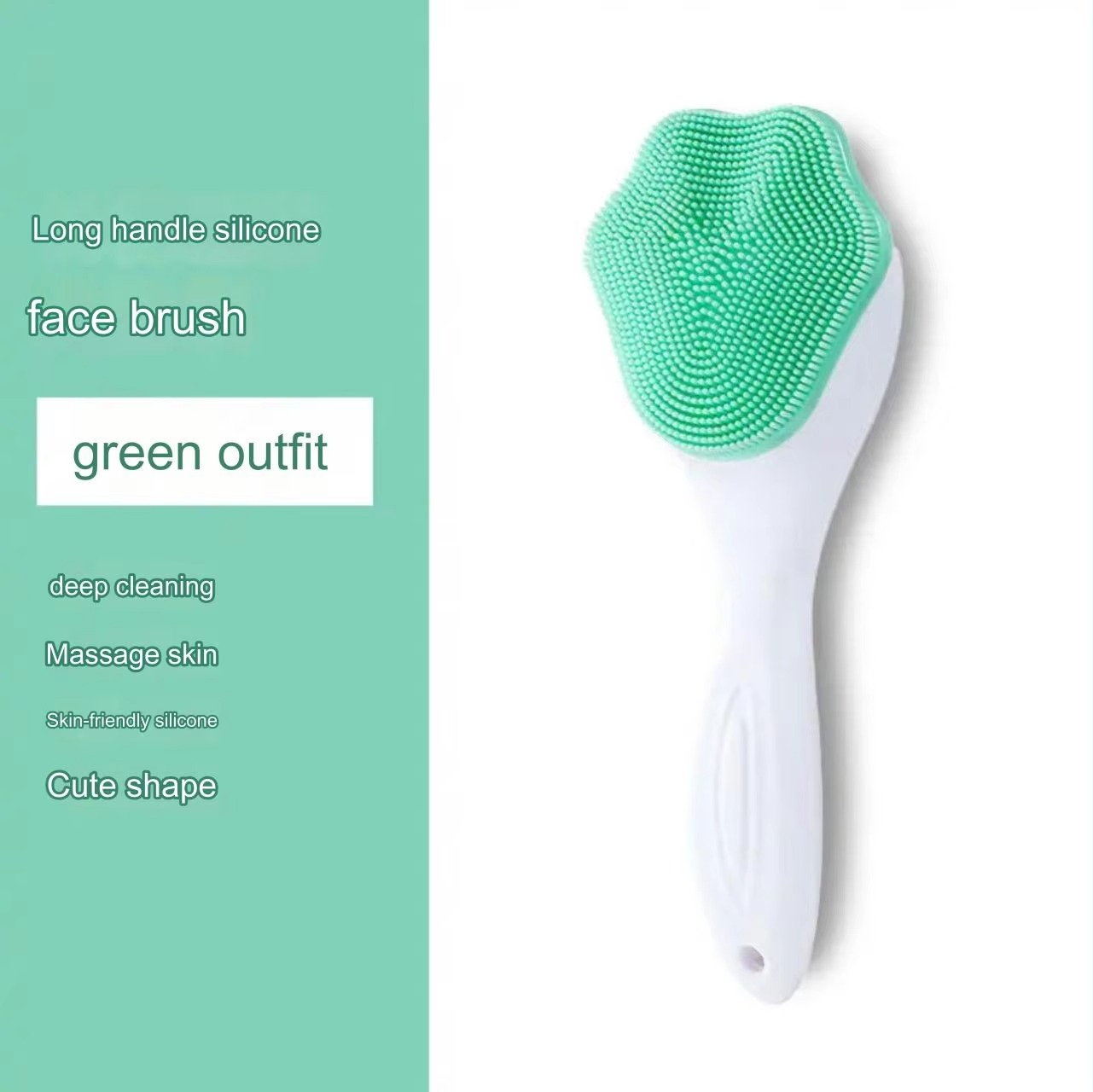 1 pcs Silicone Face Scrubber Exfoliating Brush, Manual Handheld Massager, Facial Cleansing and Blackhead Scrubber, Soft Bristles for Face Skincare (Random Color)